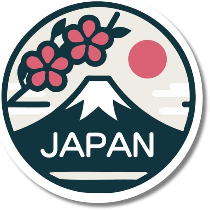 JAPANシンプルステッカー 日本 桜 富士山 波 ジャパン 桜